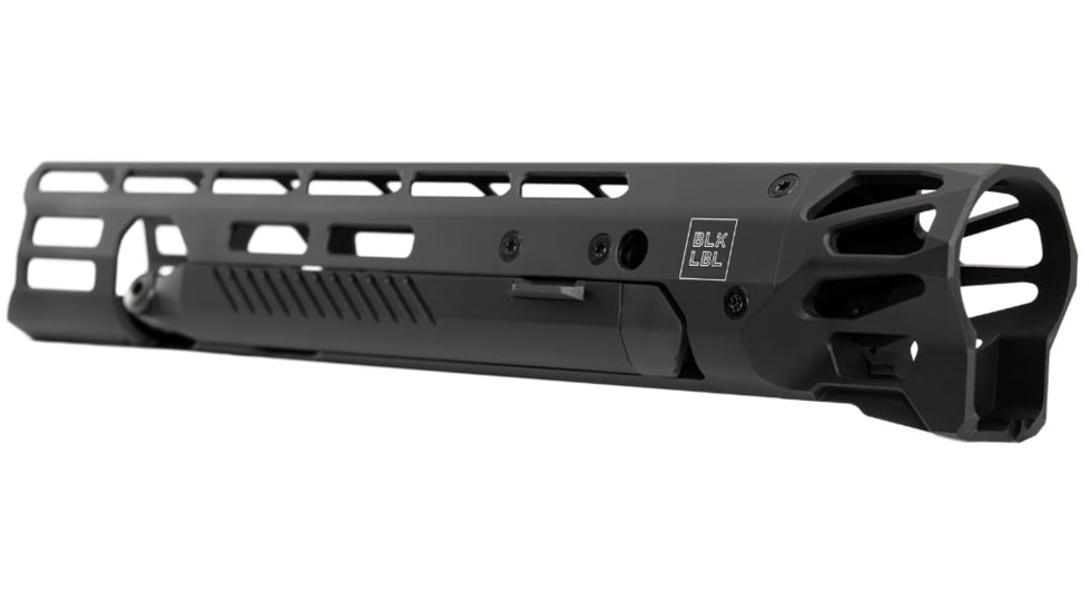 BLK LBL Q Fix Handguard w/ Integral Bipod, Grey, 14 in, BL-Q FIX-B-14-GRY