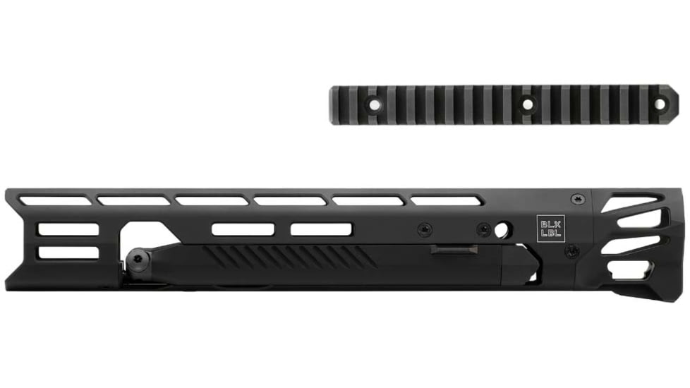 BLK LBL Q The Fix Bipod 14in Rifle Handguard, Black, 14, BL-QFIX-B-14-GRY