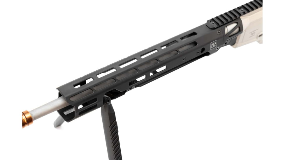 BLK LBL Q The Fix Bipod 14in Rifle Handguard, Black, 14, BL-QFIX-B-14-GRY