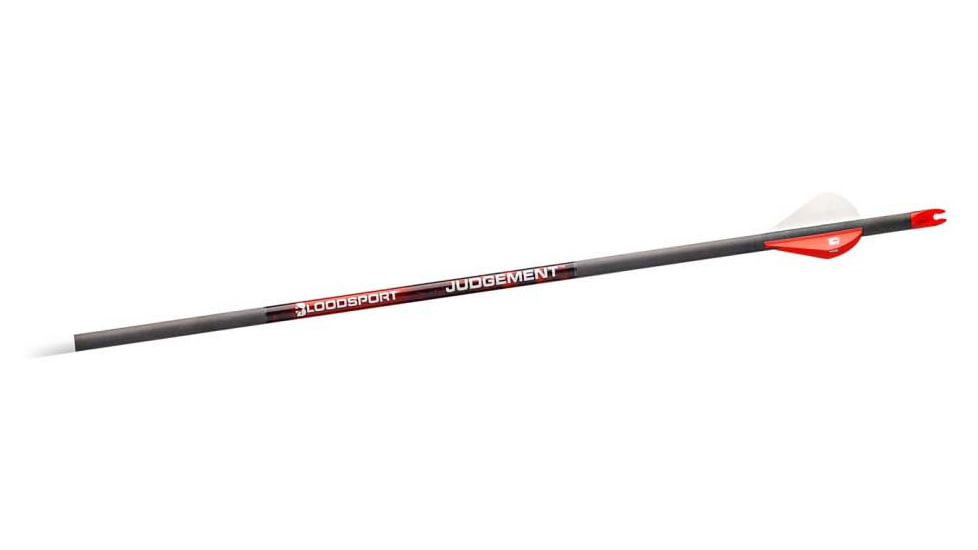 BloodSport Judgement Arrow 400 Spine, 6 Pack, Black, BLS-PSB140106