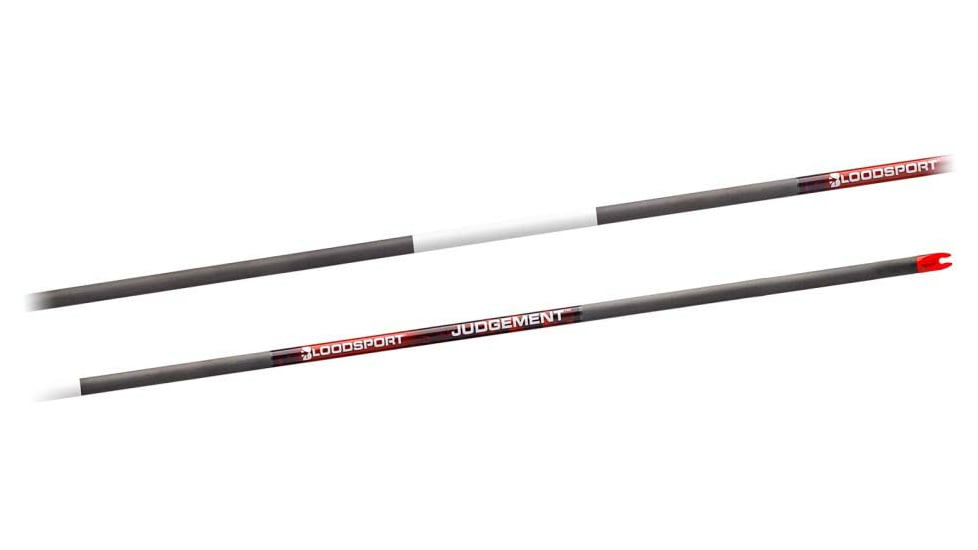 BloodSport Judgement Bare Shaft 300, 12 Pack, Black, BLS-BLD130B