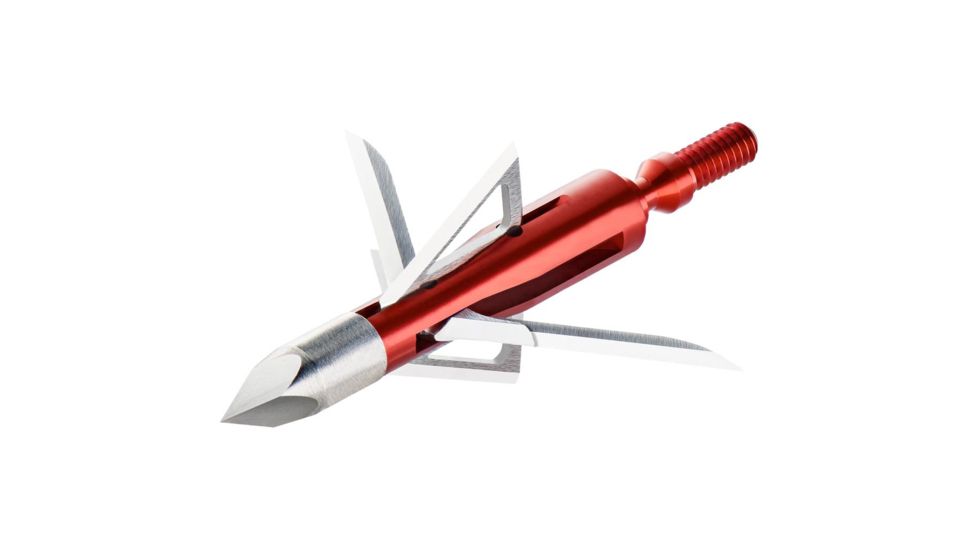 BloodSport Nitefall Broadhead 100 grain, Red, Pack of 3, 10816