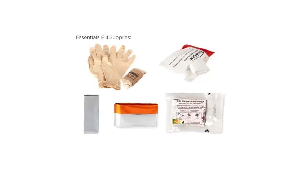 Blue Force Gear Belt Mount Micro Trauma Kit Essentials Supplies, Black, BT-TKN-MTKN-ESS-BK