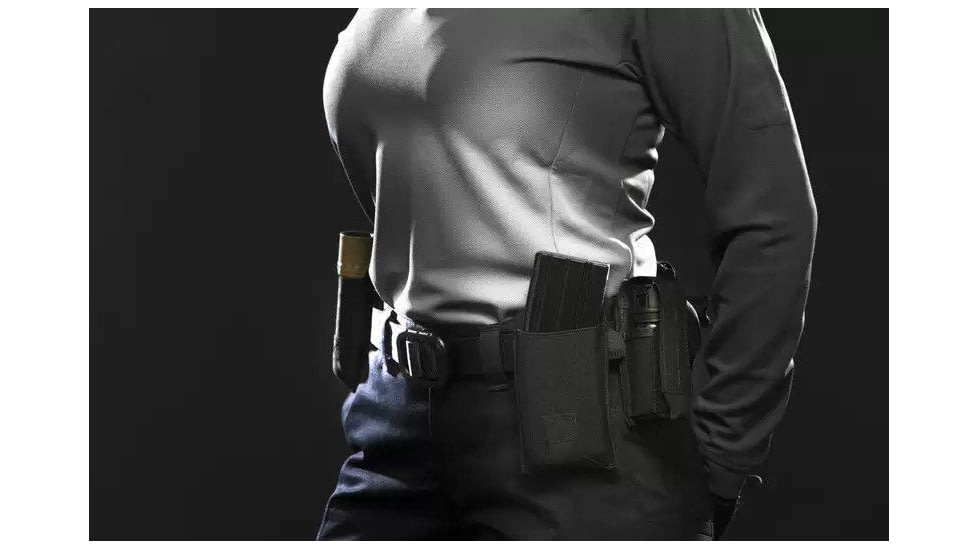 Blue Force Gear Belt Mounted Low Postion Ten-Speed M4 Magazine Pouch With Adjustable Belt Loop In, Black BT-TSP-M4-LM-BK