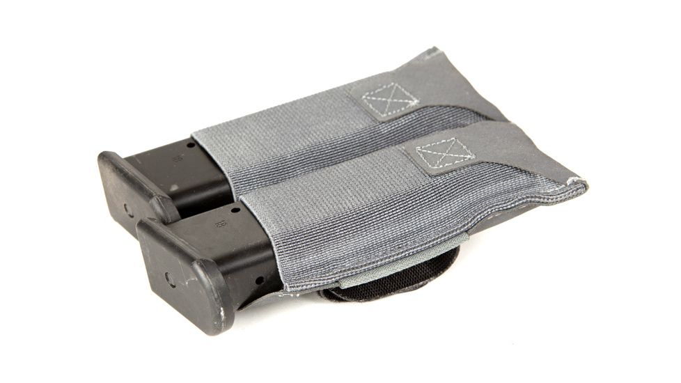 Blue Force Gear Belt Mounted Ten-Speed Double Pistol Magazine Pouch With Adjustable Belt Loop In, Black BT-TSP-PISTOL-2-BK