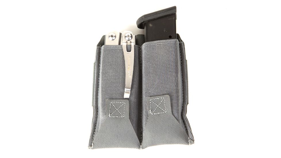 Blue Force Gear Belt Mounted Ten-Speed Double Pistol Magazine Pouch With Adjustable Belt Loop In, Black BT-TSP-PISTOL-2-BK