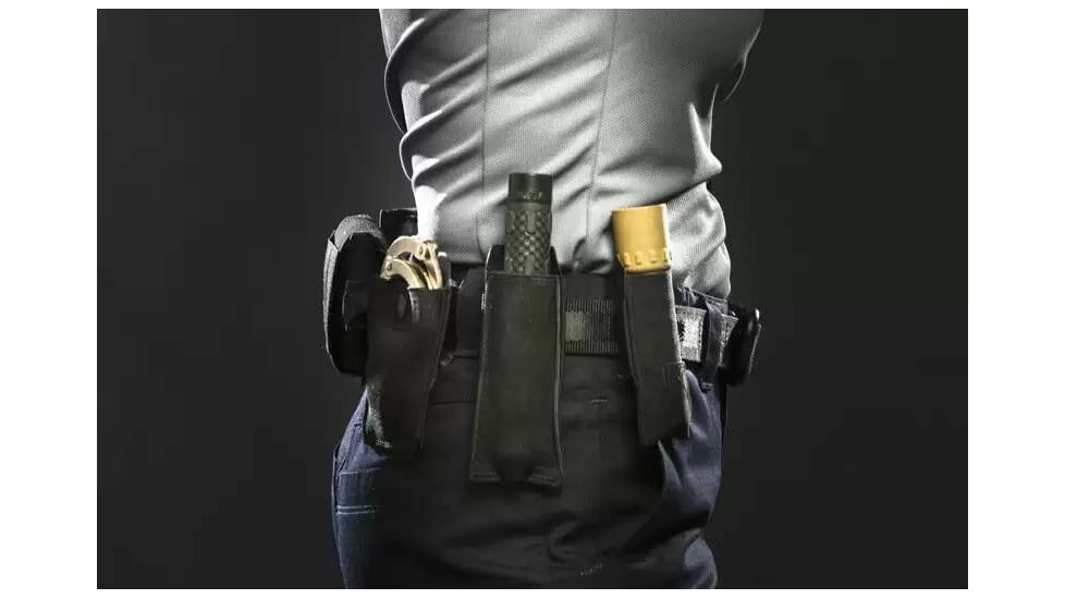 Blue Force Gear Belt Mounted Ten-Speed Extendable Baton Pouch With Adjustable Belt Loop In, Black BT-TSP-BATON-01-BK