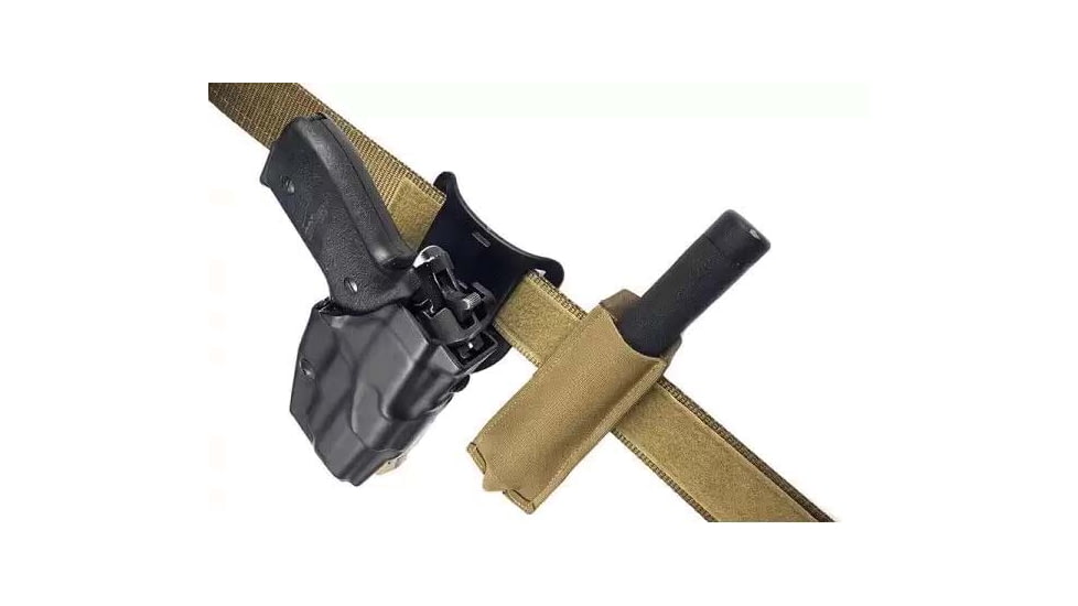 Blue Force Gear Belt Mounted Ten-Speed Extendable Baton Pouch With Adjustable Belt Loop In, Coyote Brown BT-TSP-BATON-01-CB