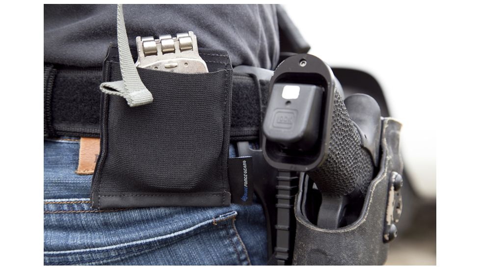 Blue Force Gear Belt Mounted Ten-Speed Hand Cuff Pouch With Adjustable Belt Loop In, Black BT-TSP-CUFF-01-BK