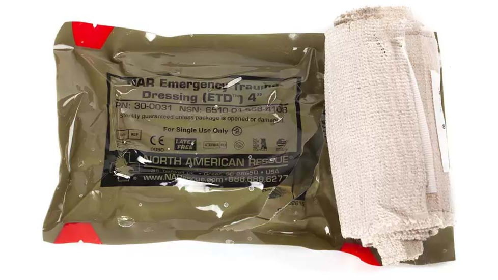 Blue Force Gear Emergency Trauma Dressing, 4in, P-MED-TD-2-RTL