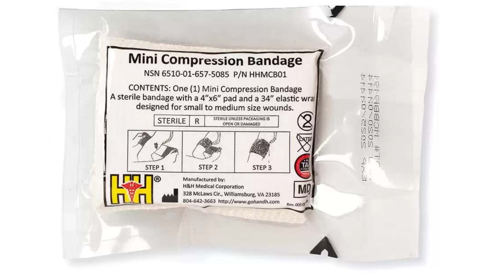 Blue Force Gear H&amp;H Mini Compression Bandage, 4in, P-MED-TD-1-RTL