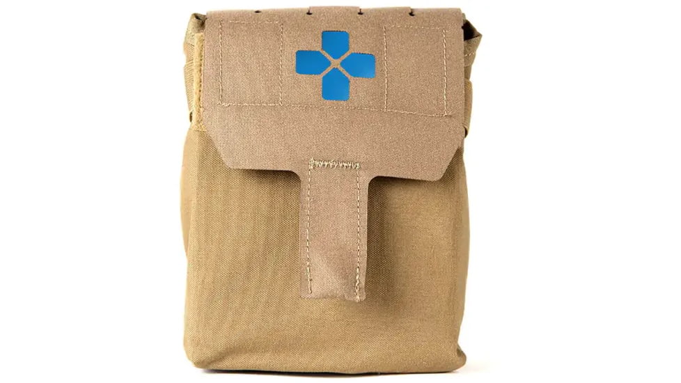 Blue Force Gear Helium Whisper MOLLE Micro Trauma Kit NOW! w/No Contents, Coyote Brown, HW-M-TKN-EMPTY-003-CB