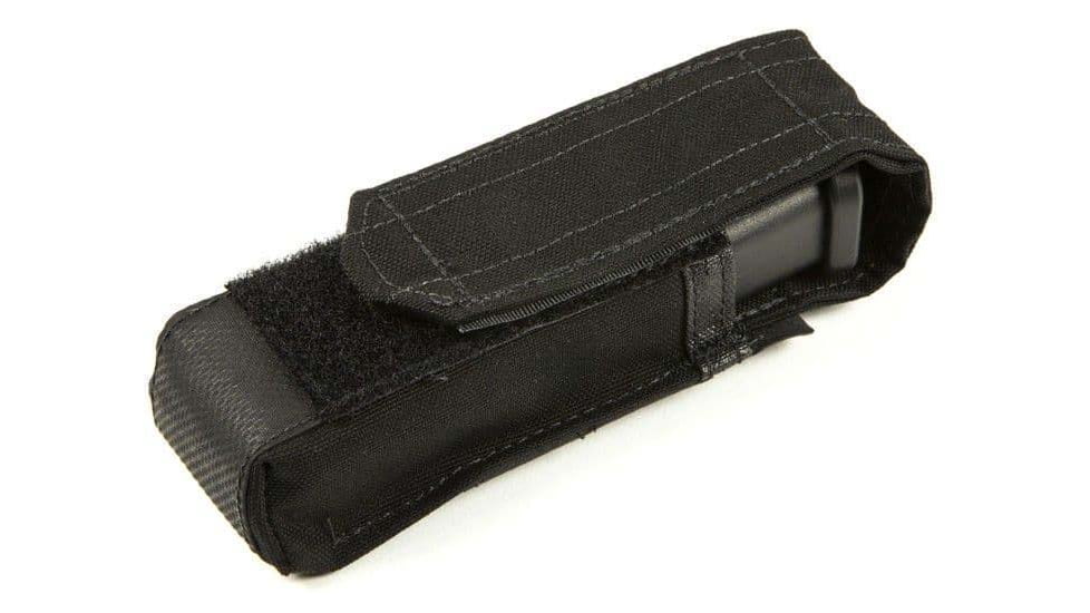 Blue Force Gear Helium Whisper Single M4 Mag Pouch with Flap, 3 Cells, Black, HW-M-1M4-3-BK