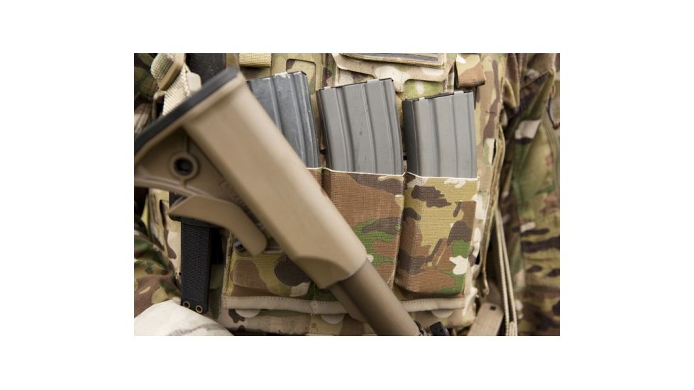 Blue Force Gear Helium Whisper Ten Speed Horizontal Triple M4 Mag Pouch, Multicam HW-TSP-HZ-M4-3-MC