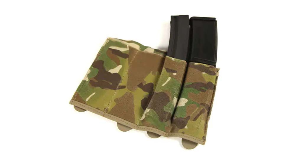 Blue Force Gear Helium Whisper Ten-Speed Quad MP7 Mag Pouch, Multicam, HW-TSP-MP7-4-MC