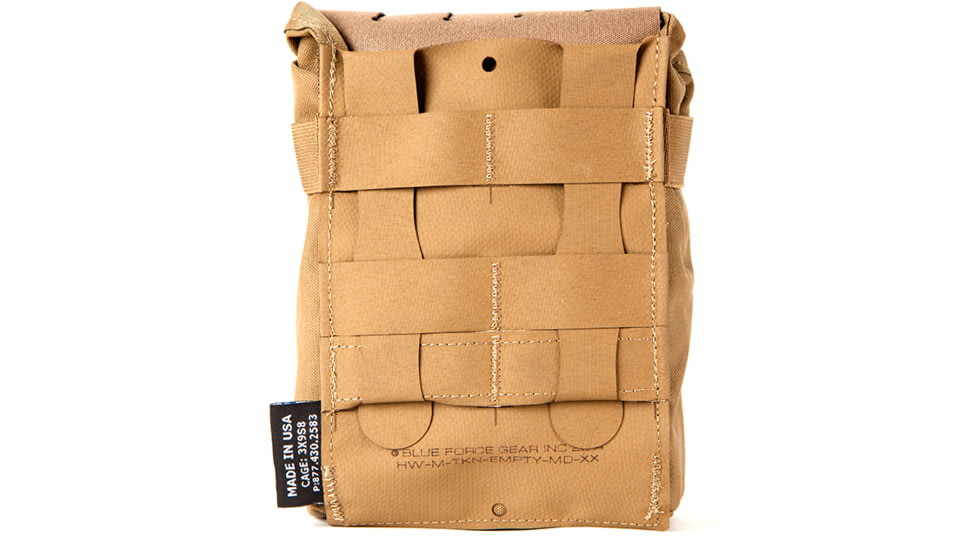 Blue Force Gear Medium Trauma Kit, Empty Coyote Brown HW-M-TKN-EMPTY-MD-CB