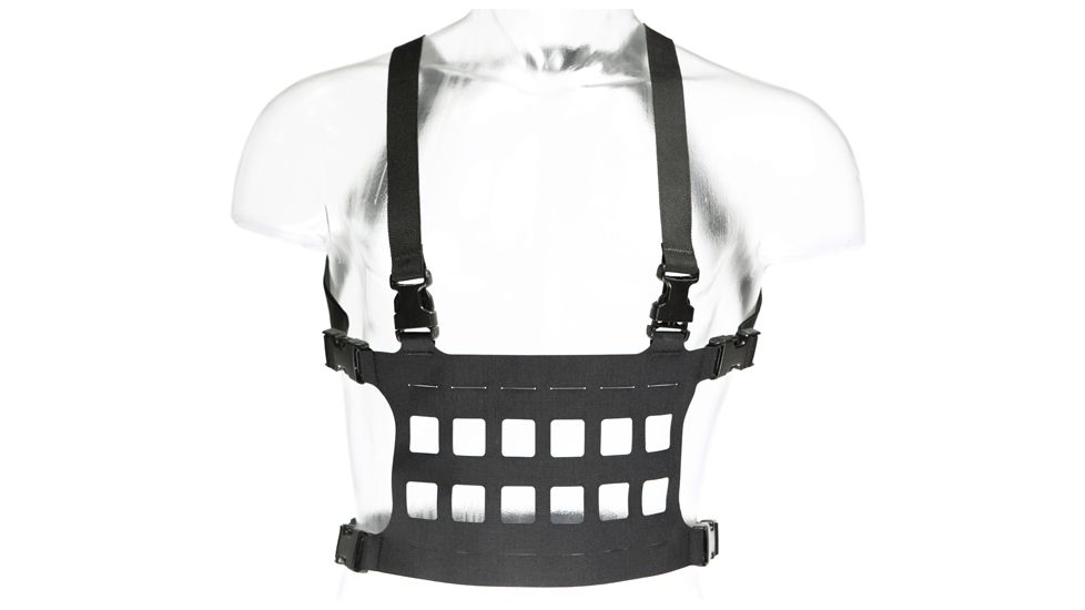 Blue Force Gear Micro Rackminus 6 Column Chest Rig, Black MM-CHESTRIG-5-BK