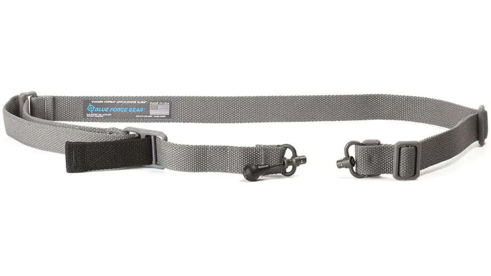 Blue Force Gear Padded Vickers 2-To-1 Sling, Red Swivel, Acetal, Wolf Gray, VCAS-2TO1-RED-200-AA-WF