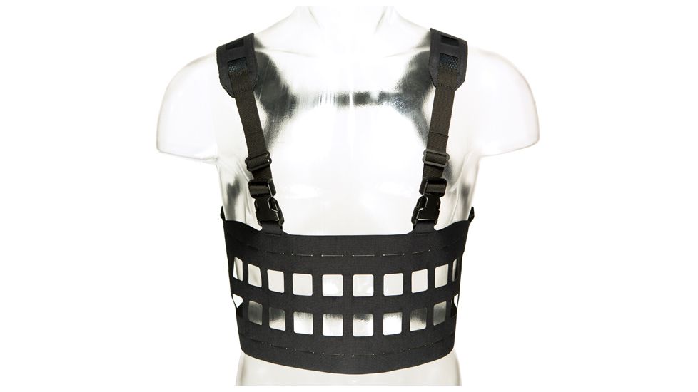 Blue Force Gear Rackminus 12 Column Chest Rig, Black MM-CHESTRIG-1-BK