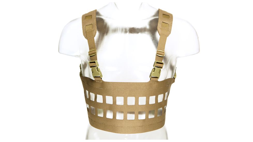 Blue Force Gear Rackminus 12 Column Chest Rig, Coyote Brown MM-CHESTRIG-1-CB