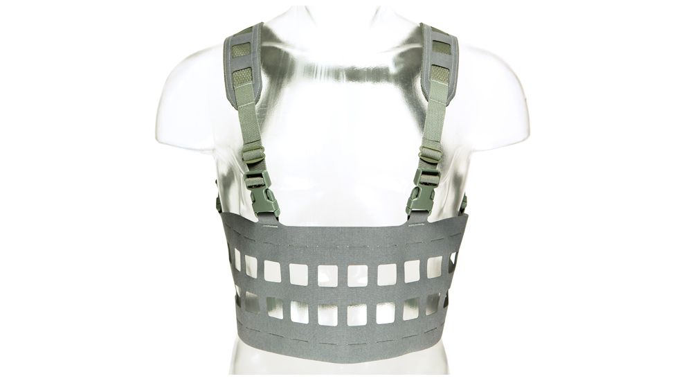 Blue Force Gear Rackminus 12 Column Chest Rig, Wolf Gray MM-CHESTRIG-1-WF