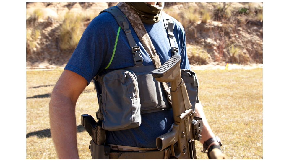 Blue Force Gear Rackminus 12 Column Chest Rig, Wolf Gray MM-CHESTRIG-1-WF