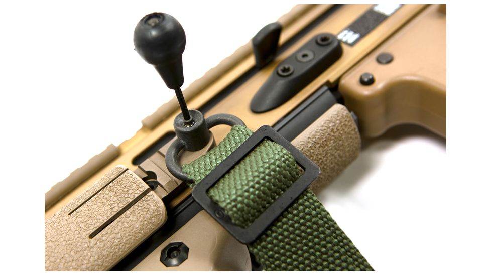 Blue Force Gear RED Swivel-Rapid Emergency Detachment Swivel For Push Button Sockets, 1in, Black, 1in P-PBER-100