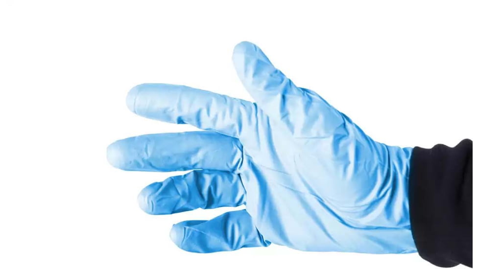 Blue Force Gear Rolled Latex Gloves, Blue, 1 pair, P-MED-GLOVE-02-BL-RTL