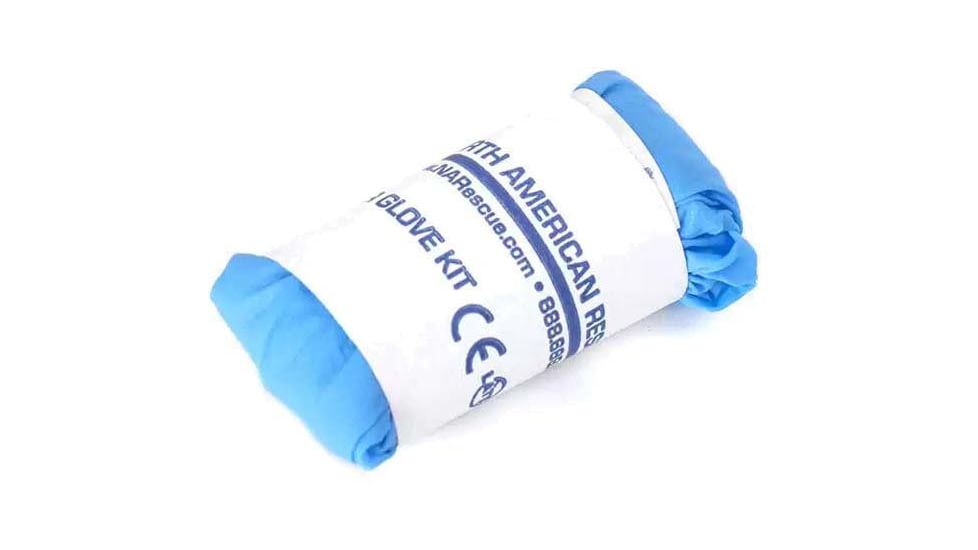 Blue Force Gear Rolled Latex Gloves, Blue, 1 pair, P-MED-GLOVE-02-BL-RTL