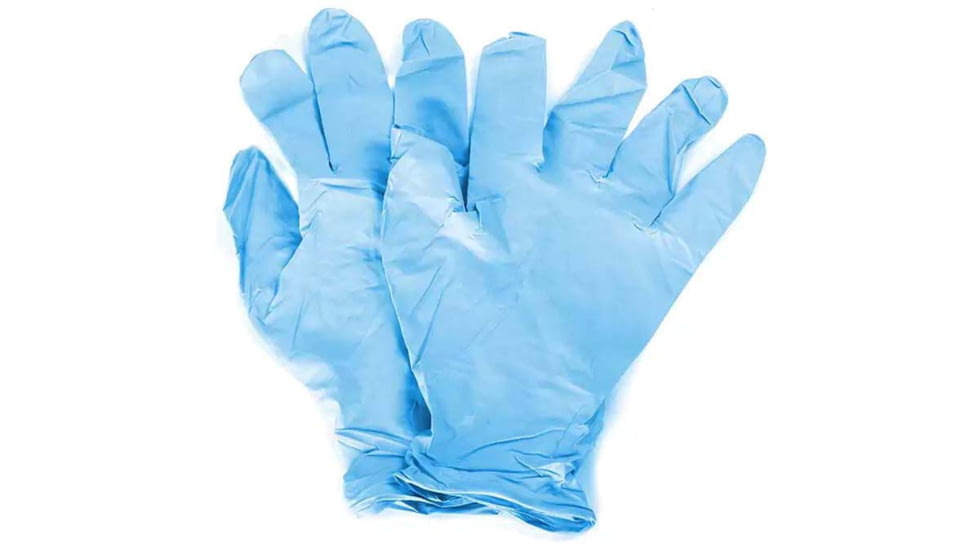 Blue Force Gear Rolled Latex Gloves, Blue, 1 pair, P-MED-GLOVE-02-BL-RTL