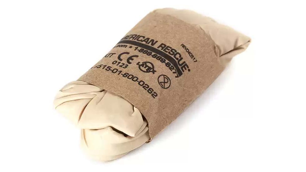 Blue Force Gear Rolled Tan Latex Gloves, 1 pair, P-MED-GLOVE-02-TN-RTL