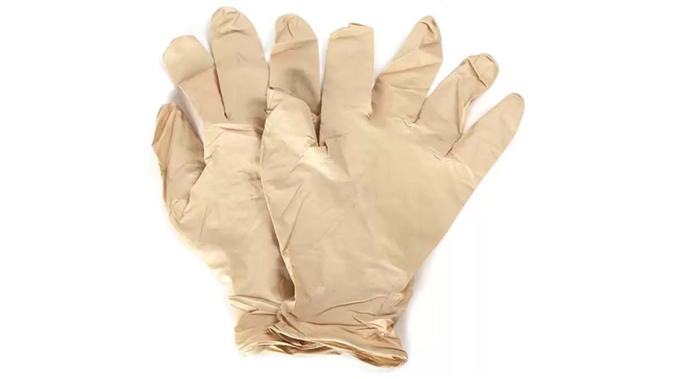 Blue Force Gear Tan Latex Gloves, 1 pair, P-MED-GLOVE-01-TN-RTL