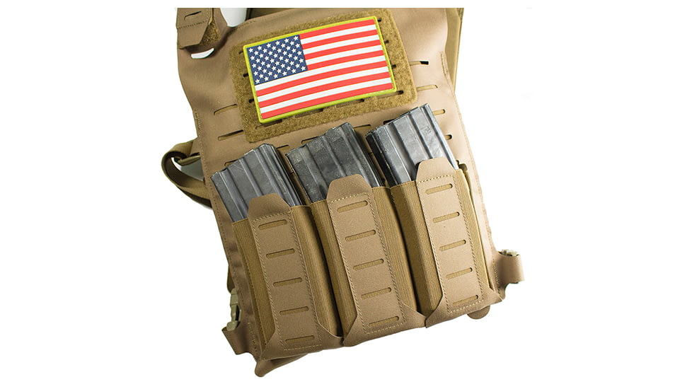 Blue Force Gear Ten-Speed Cummerbund Flap, Triple M4, Coyote Brown, FLAP-TSP-M4-3-SB-CB