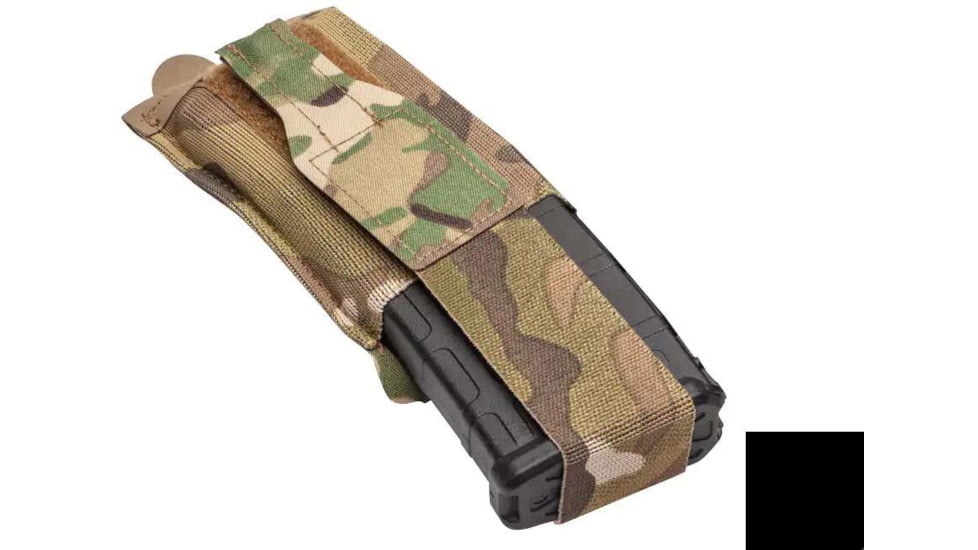 Blue Force Gear Ten-Speed Single M4 Mag Pouch With Flap, Black, HW-TSP-M4-1-FLAP-BK