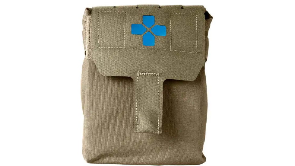 Blue Force Gear Trauma Kit NOW MOLLE Mounted Helium Whisper, Pro Supplies, OD Green, HW-TKN-MED-PRO-RG