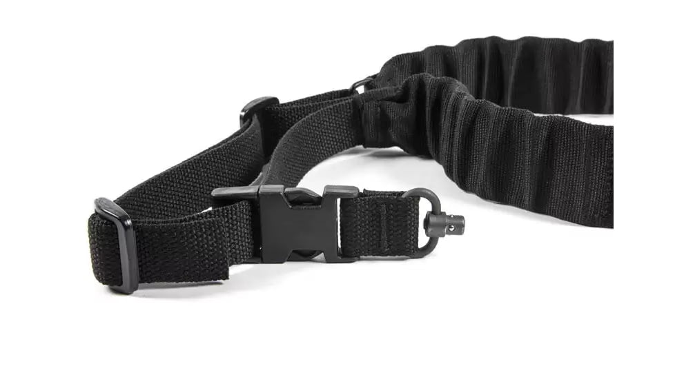 Blue Force Gear UDC Padded Bungee One Point Sling With Push Button Adapter, Black, UDC-200-BG-PB-BK