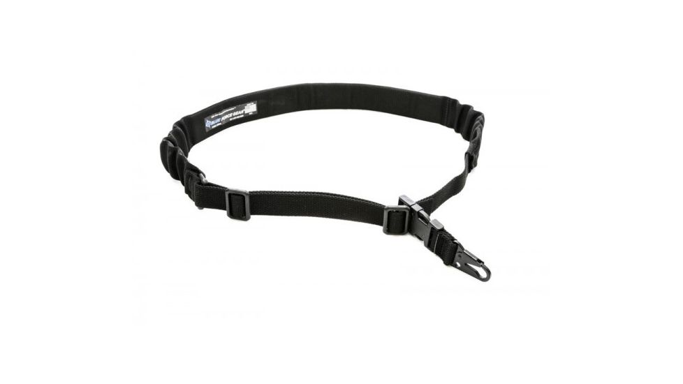 Blue Force Gear UDC Padded Bungee Single Point Sling w/Sling Snap Hook Adapter, Black, UDC-200-BG-HK-BK
