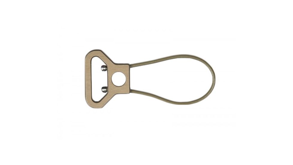 Blue Force Gear Universal Wire Loop With Push Button Socket, 2.55in Length, Coyote Brown, 2.55in UWL-PB-255-CB