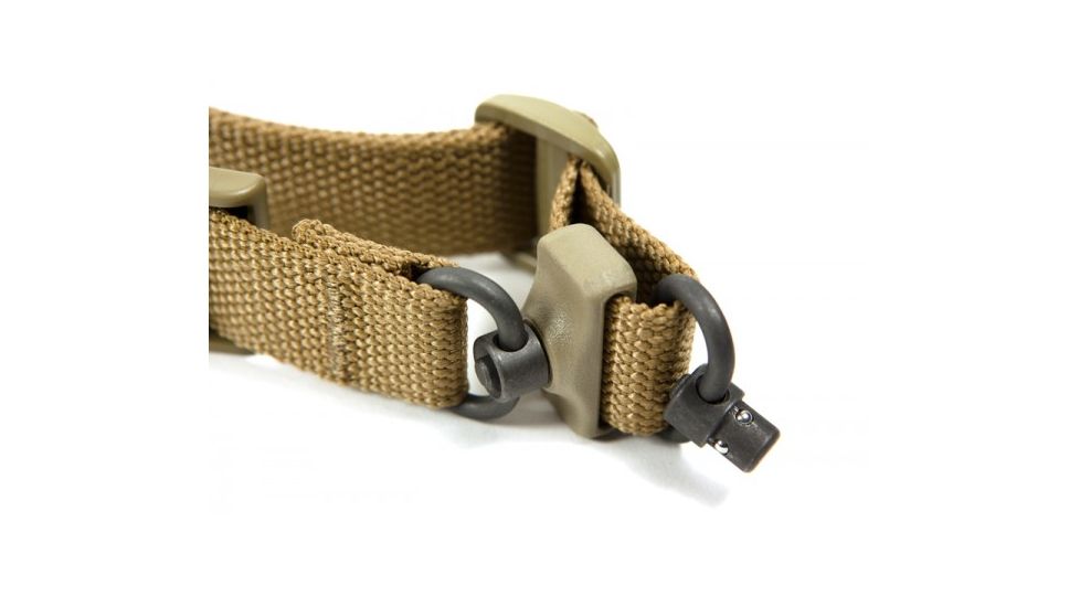 Blue Force Gear Vickers 2-To-1 Sling, Red Swivel Version, Nylon Adjuster And Hardware, Coyote Brown VCAS-2TO1-RED-125-AA-CB