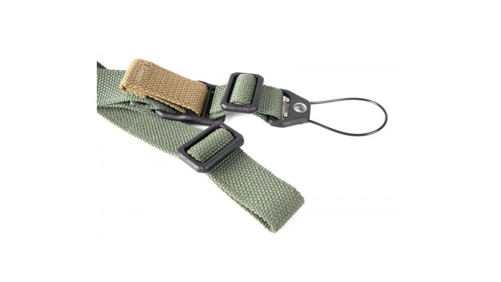 Blue Force Gear Vickers Ak Sling, Standard, Nylon Adjustor., Uwl-Pb Molded Attached To Front End, OD Green K-SP-0046-OD