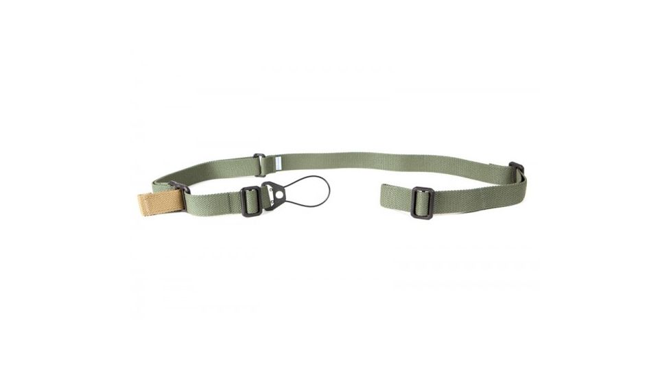 Blue Force Gear Vickers Ak Sling, Standard, Nylon Adjustor., Uwl-Pb Molded Attached To Front End, OD Green K-SP-0046-OD