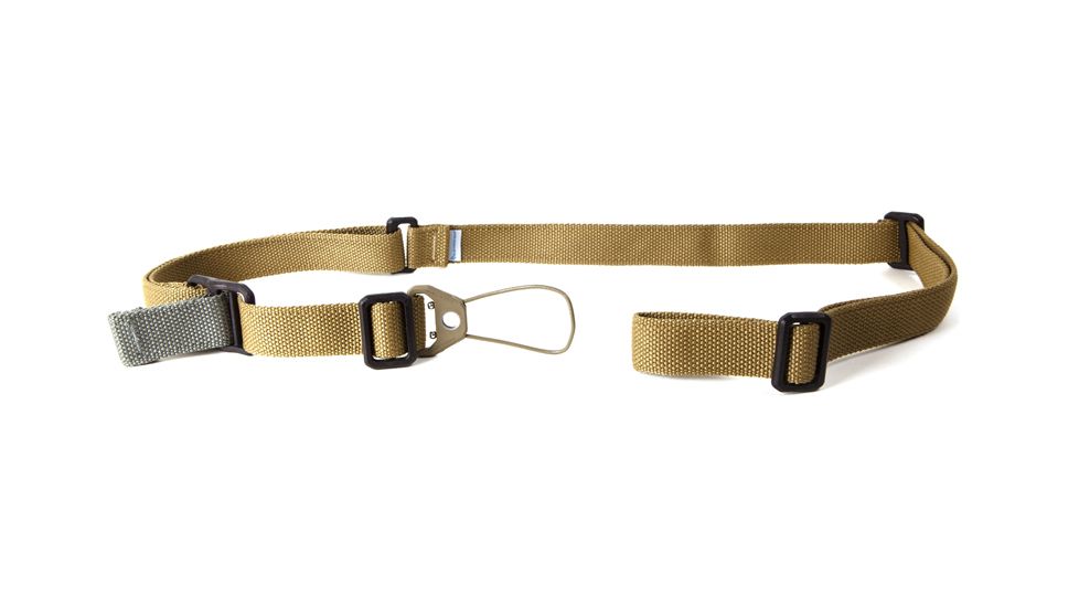 LENGTH=123-#####-Blue Force Gear Vickers Ak Sling, Standard, Nylon Adjustor., Uwl-Pb Molded Attached To Front End, Coyote Brown K-SP-0046-CB