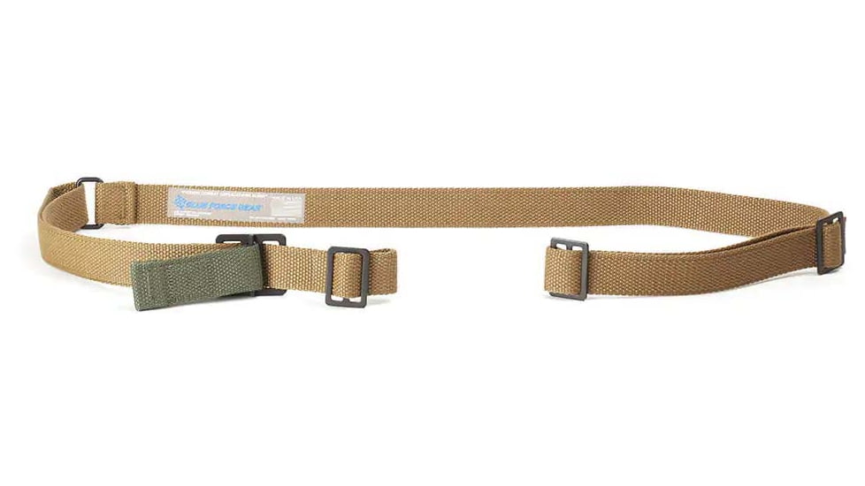 Blue Force Gear Vickers Combat Applications Sling w/CNC Machined Adjuster, Coyote Brown, VCAS-125-OM-CB