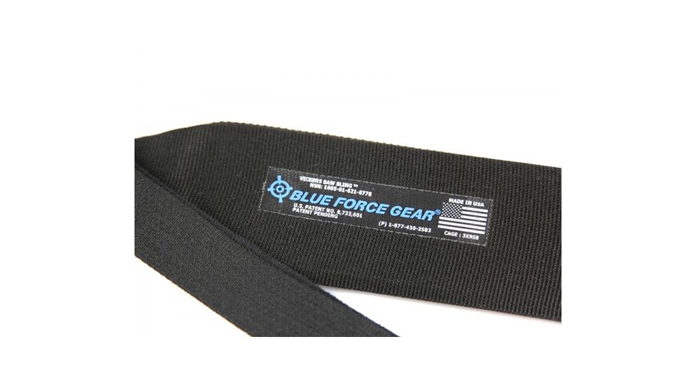 Blue Force Gear Vickers M249 Saw Sling, Black, VCAS-SAW-BK