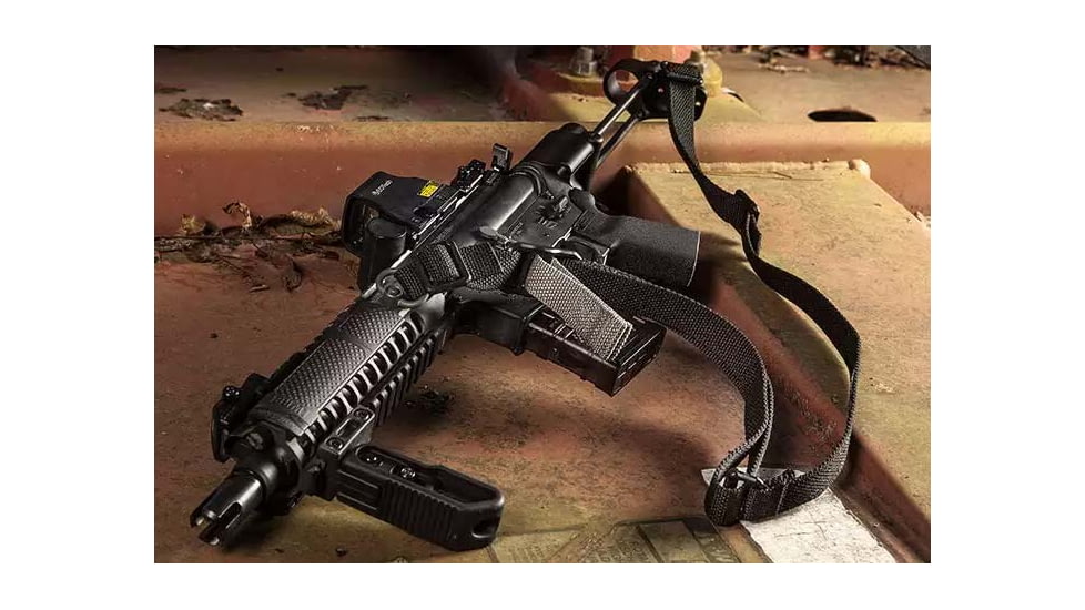 Blue Force Gear Vickers One Sling for pistol caliber carbines, AR pistols, and other smaller weapons, 1in wide, Black, VCAS-100-OA-BK-RTL