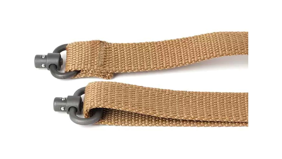 Blue Force Gear Vickers Push Button Sling w/Nylon Adjuster and Hardware, Coyote Brown, VCAS-PB-125-AA-CB