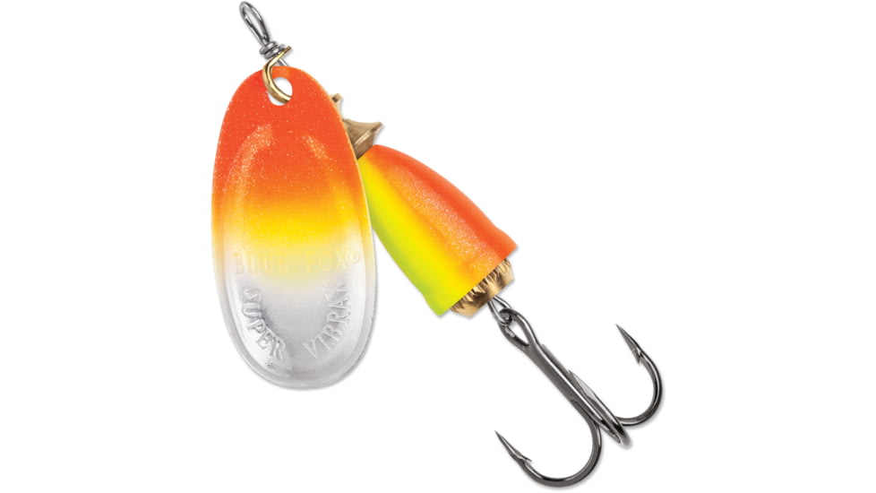 Blue Fox Classic Vibrax 03, Northern Lights, 1/4 oz, Orange Chartreuse UV, 60-30-228IC