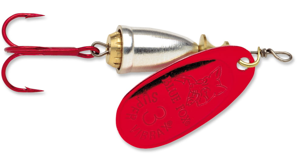 Blue Fox Classic Vibrax Spinner, 3/16 oz, Bleeding Silver, 60-20-450IC