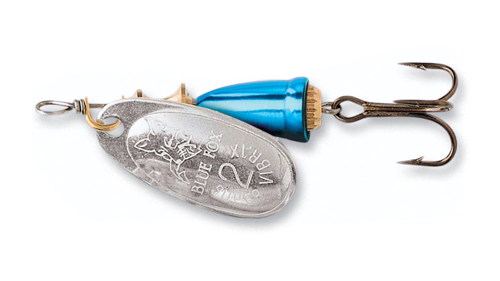 Blue Fox Classic Vibrax Spinner, 5/8 oz, Plated Silver/Chrome Blue, 60-60-105IC