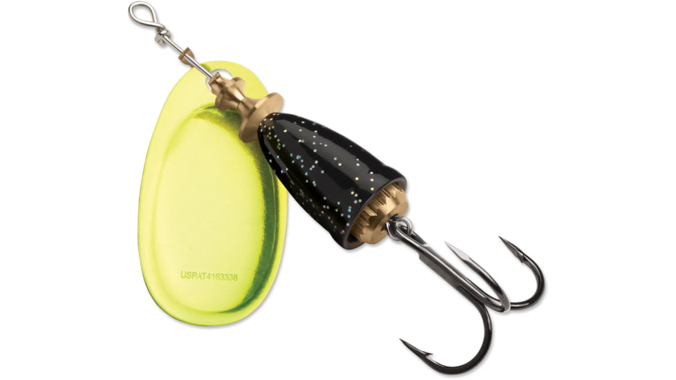 Blue Fox Classic Vibrax Spinner, 5/8oz, Black Chartreuse Candyback, 60-60-275IC